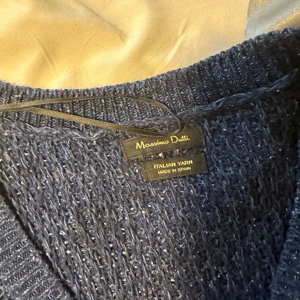 Massimo Dutti Navy Sweater
